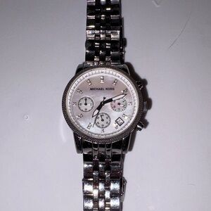Michael Kors Metallic Silver Watch